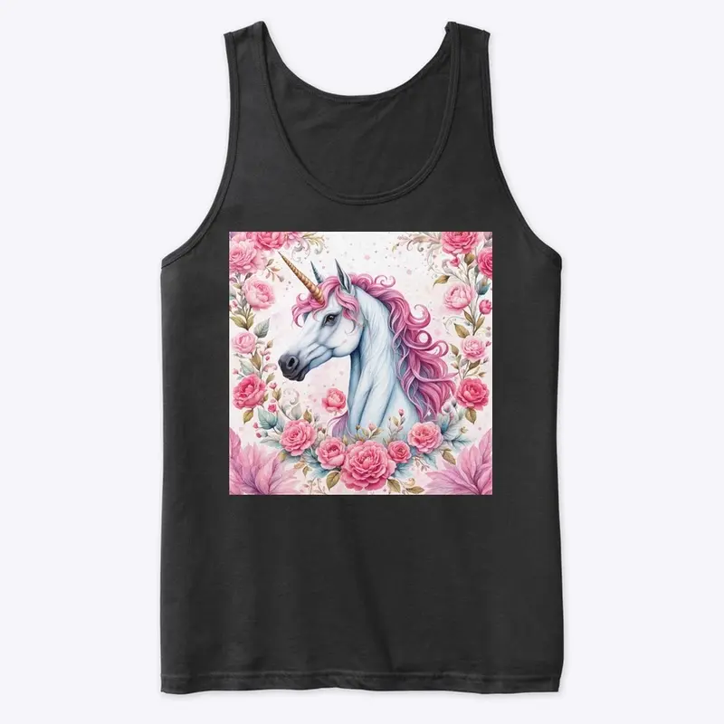 Unicorn Among Roses